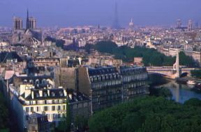 CittÃ . Veduta di Parigi.De Agostini Picture Library/Tripelon-Jarry